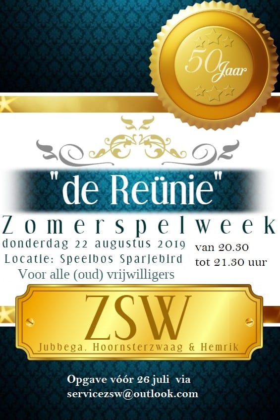 Reünie voor (oud)vrijwilligers ZSW