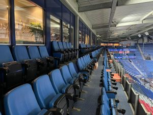 tribune voor de sky box